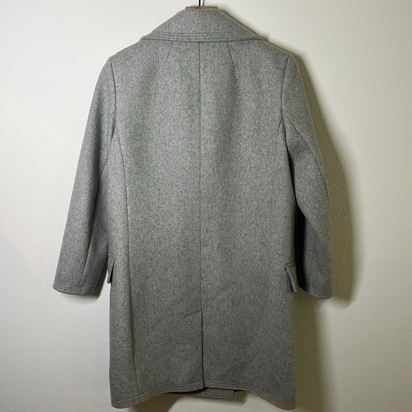 Banana Republic Mid-Length Wool Blend Pea Coat – Size M – Grey - Picture 6 of 8